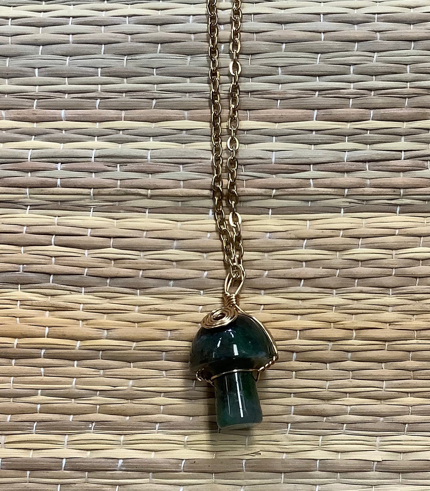 Stone Necklaces | Stone Mushroom Pendant