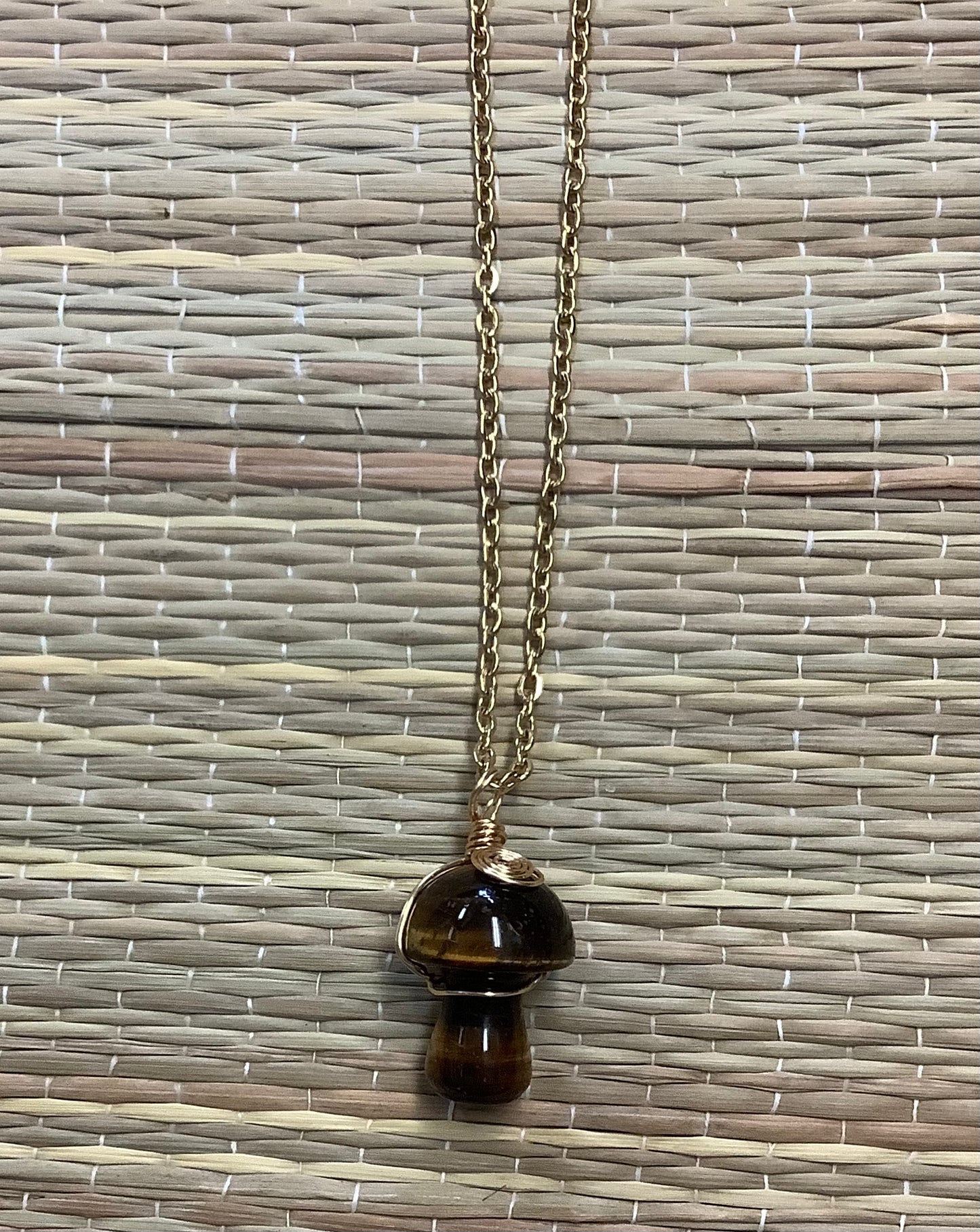 Stone Necklaces | Stone Mushroom Pendant