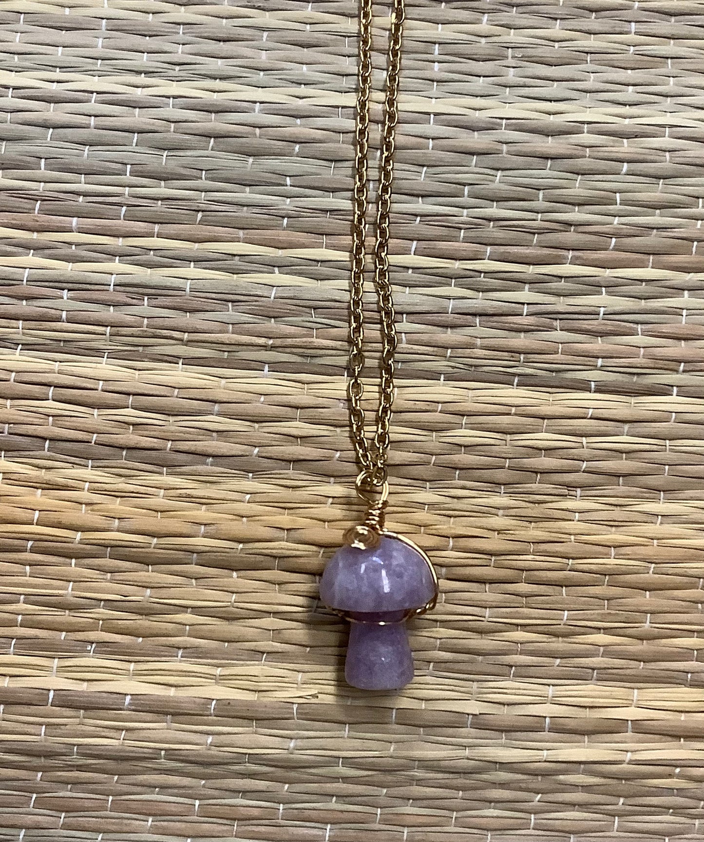 Stone Necklaces | Stone Mushroom Pendant