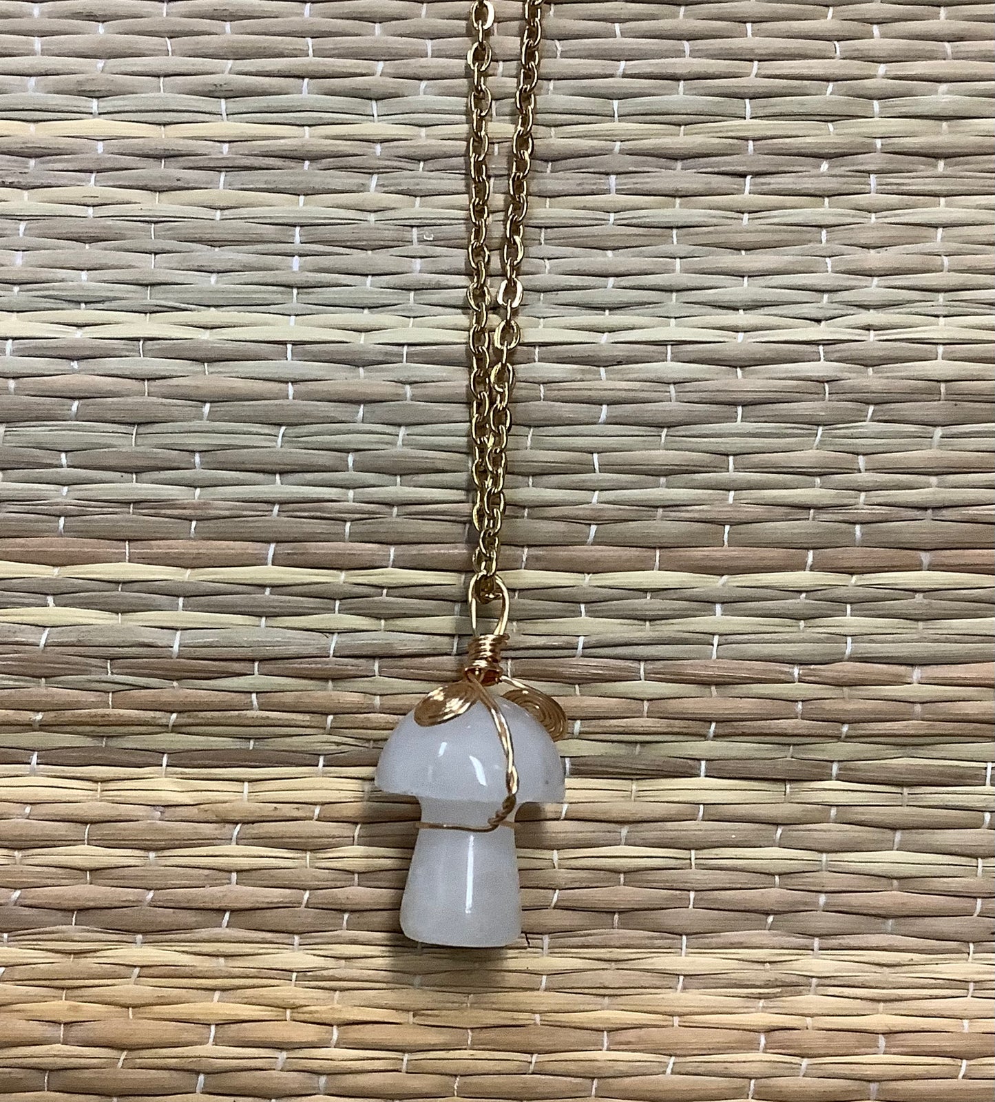 Stone Necklaces | Stone Mushroom Pendant