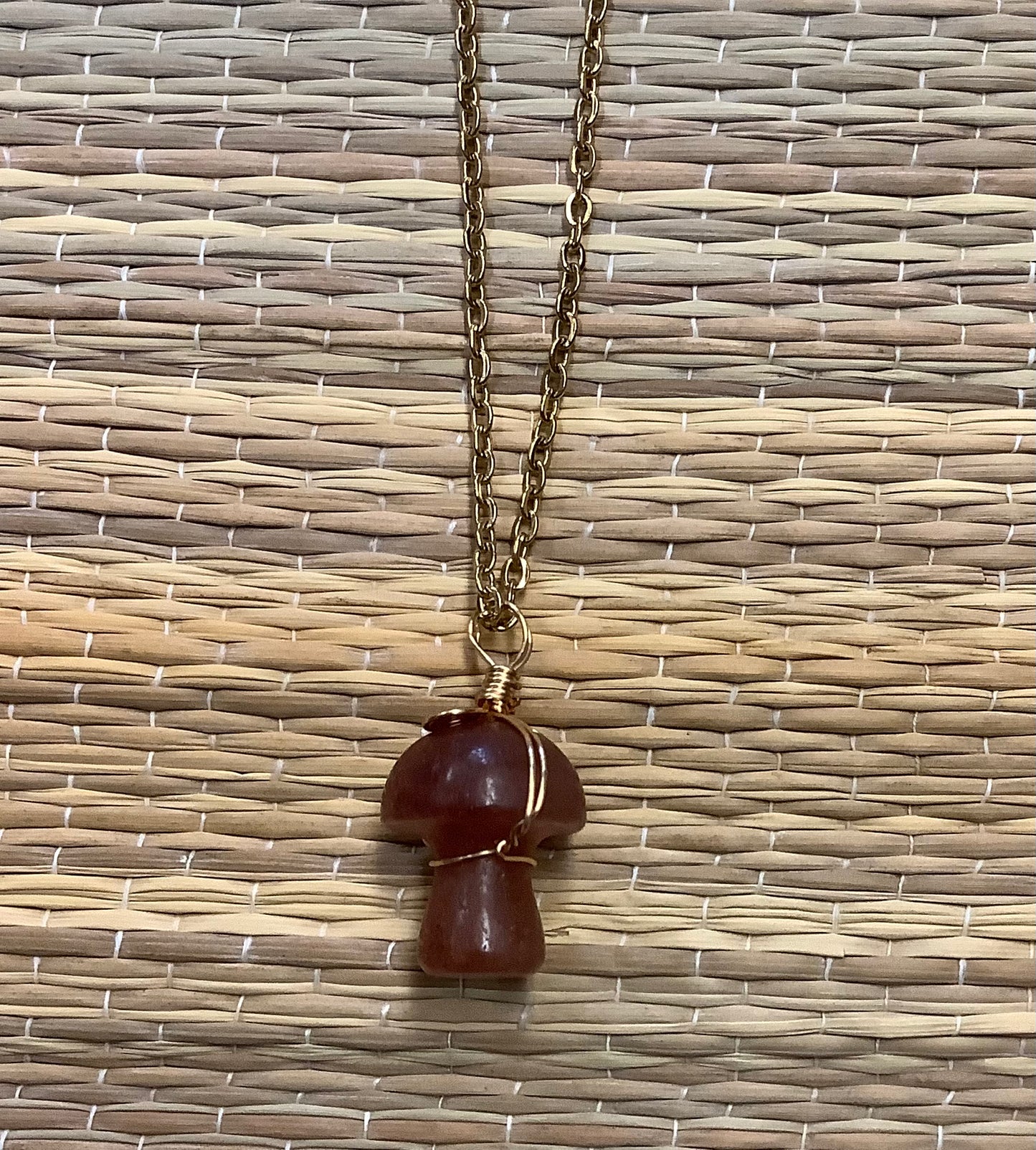Stone Necklaces | Stone Mushroom Pendant