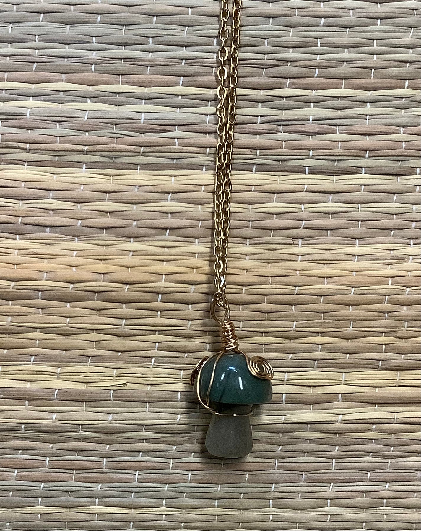Stone Necklaces | Stone Mushroom Pendant