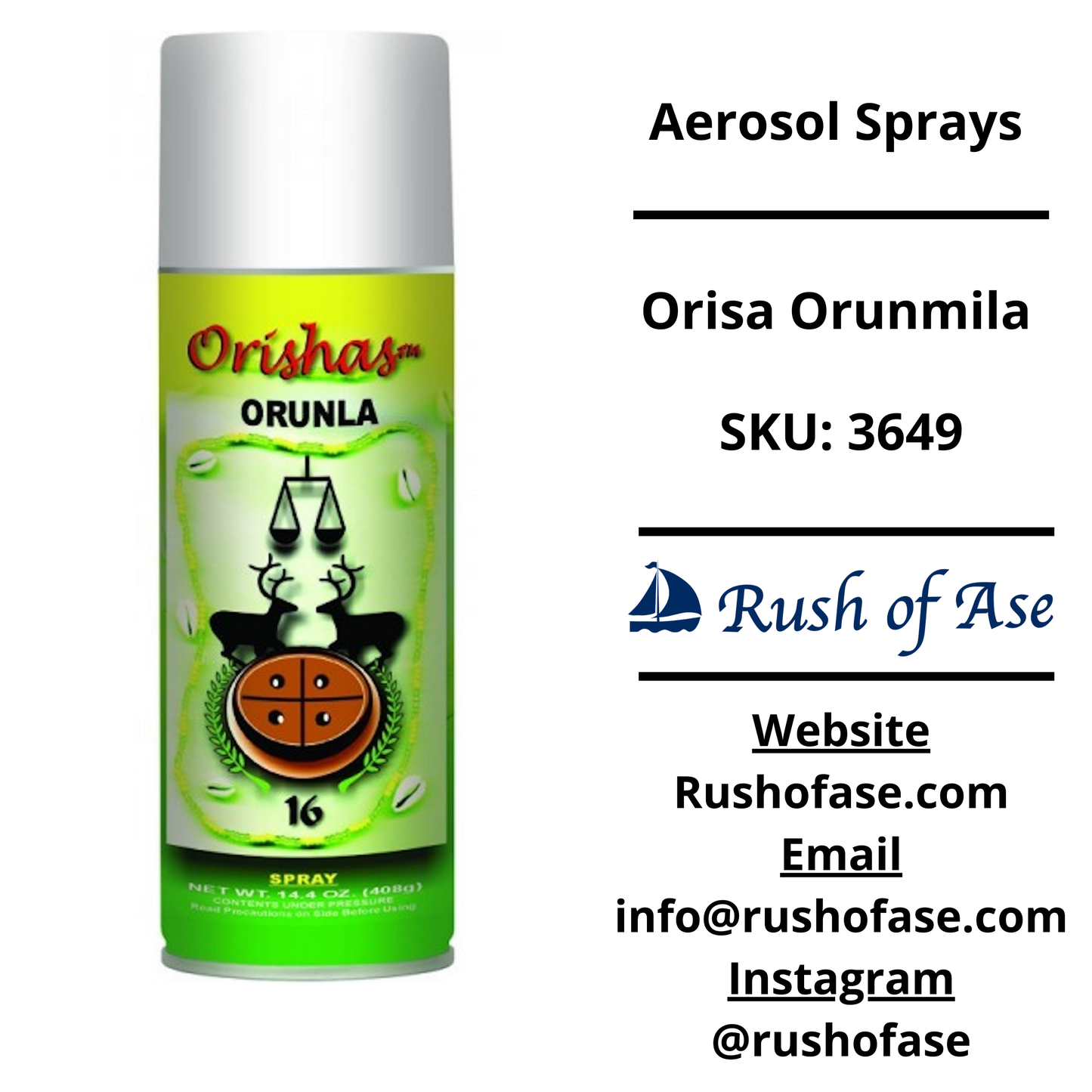 Aerosol Sprays | Intention, Orisa, and Scented