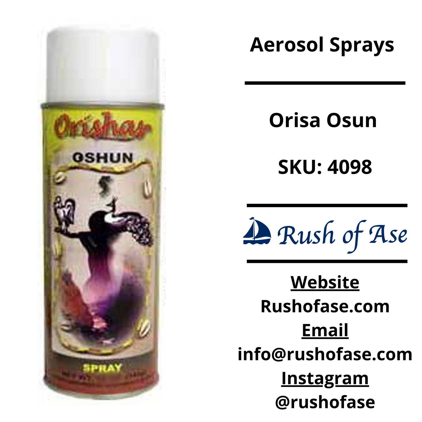 Aerosol Sprays | Intention, Orisa, and Scented