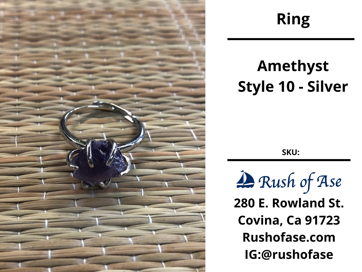 Rings | Raw Stone Adjustable Ring