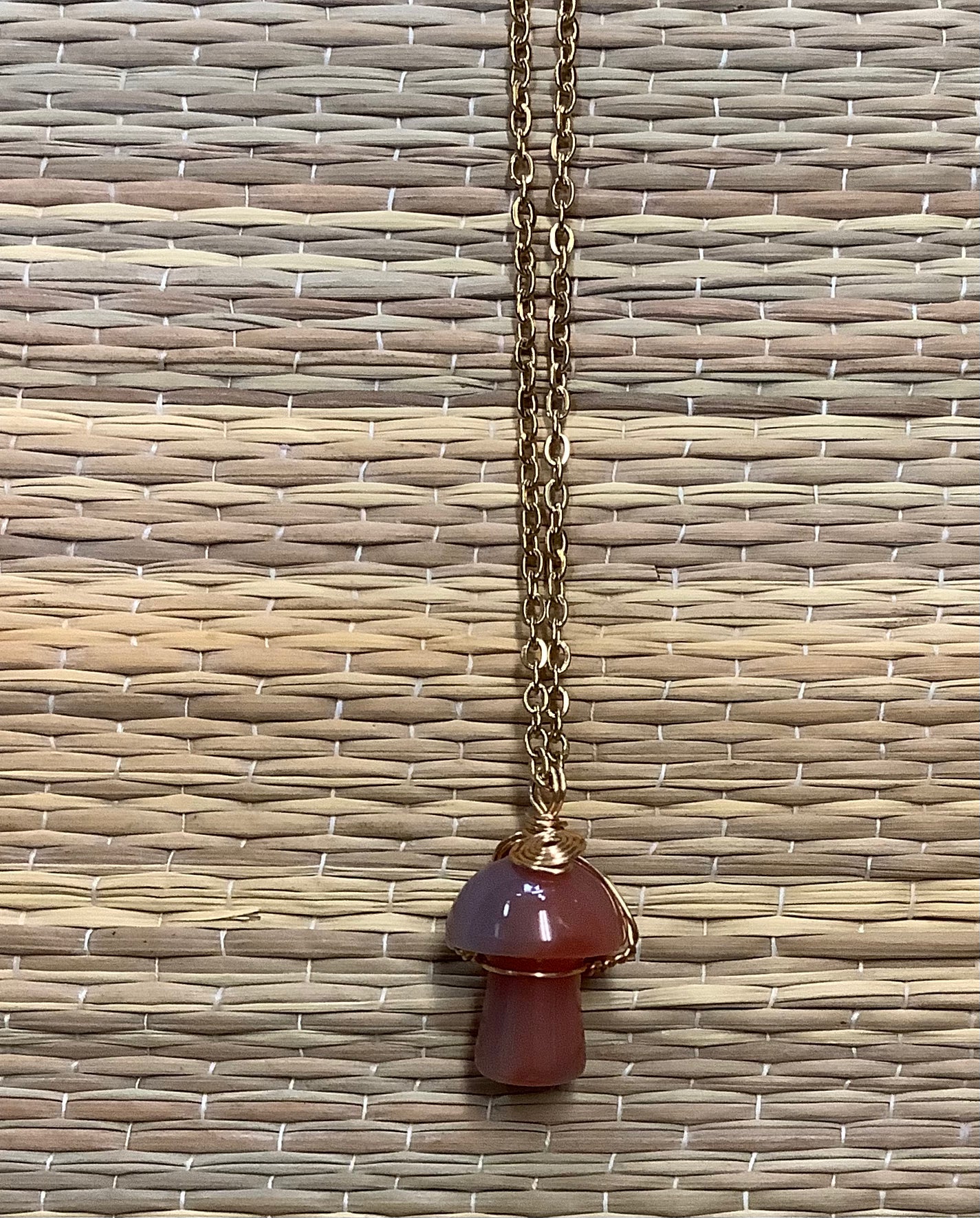 Stone Necklaces | Stone Mushroom Pendant