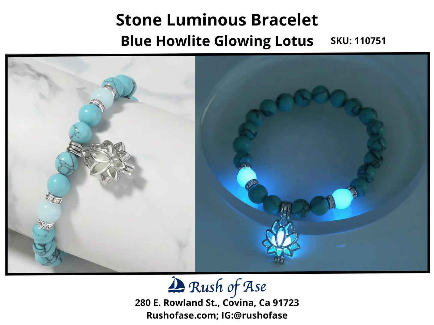 Stone Bracelet 8mm | Stone Pendants