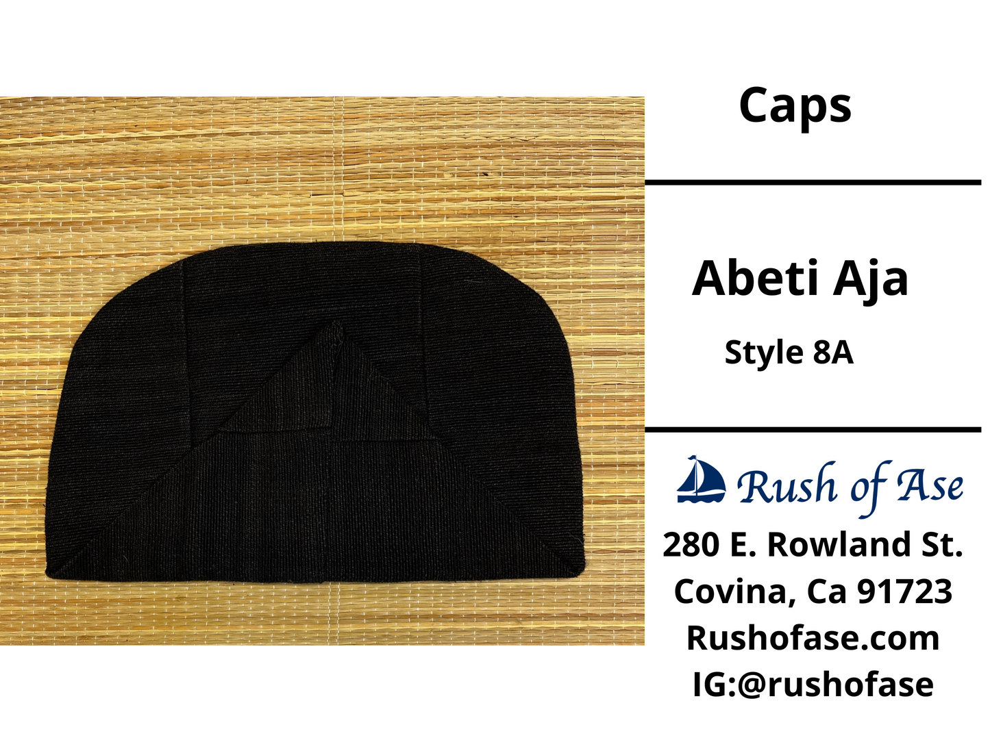 Caps | Abeti Aja | Yoruba Cap Style A - Colors