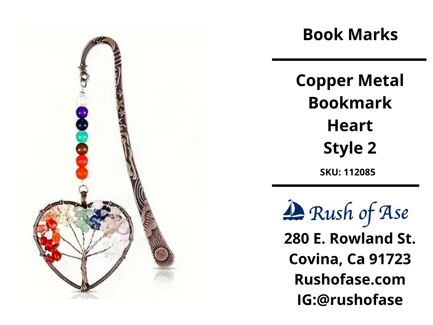 Bookmarks | Copper Metal Bookmarks