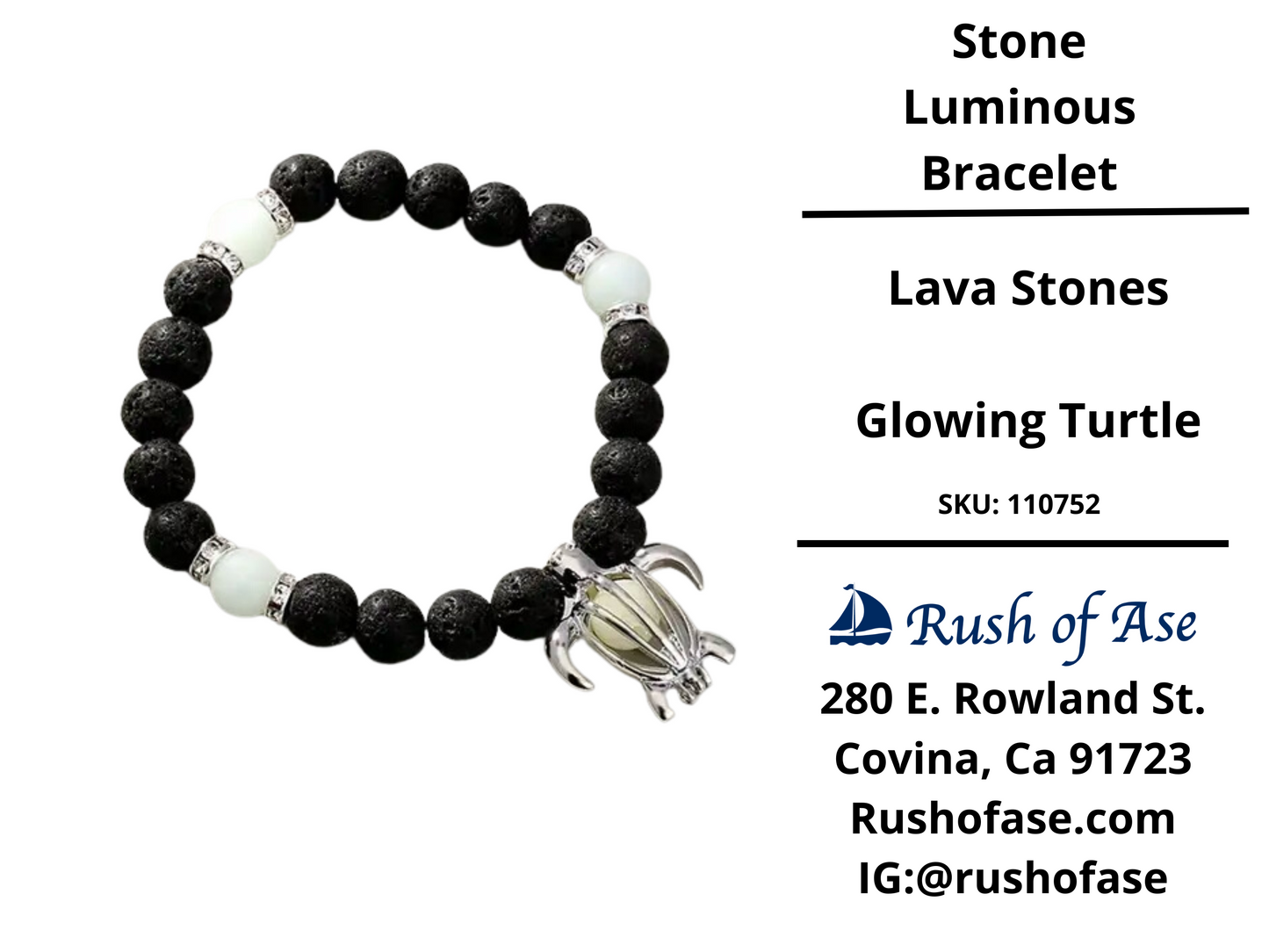 Stone Bracelet 8mm | Stone Pendants