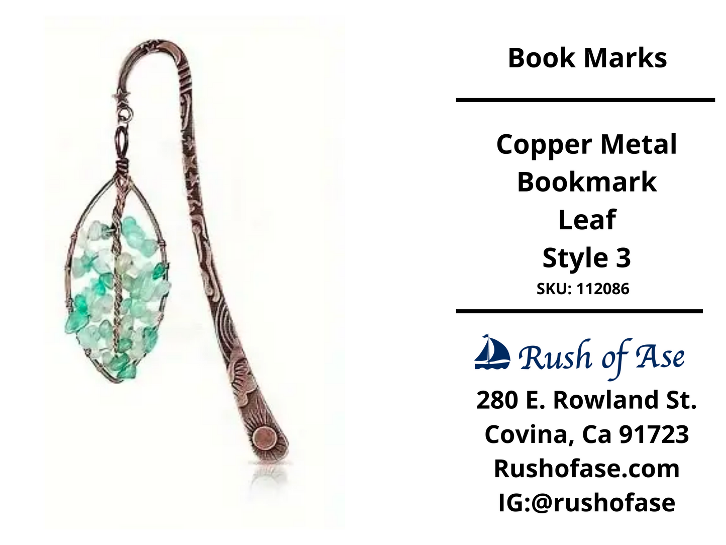 Bookmarks | Copper Metal Bookmarks