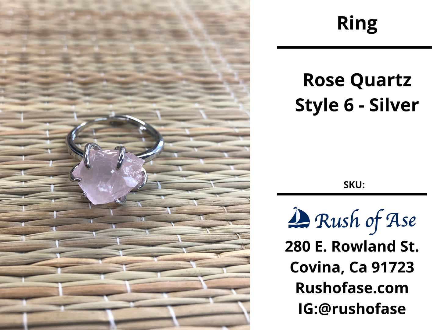 Rings | Raw Stone Adjustable Ring