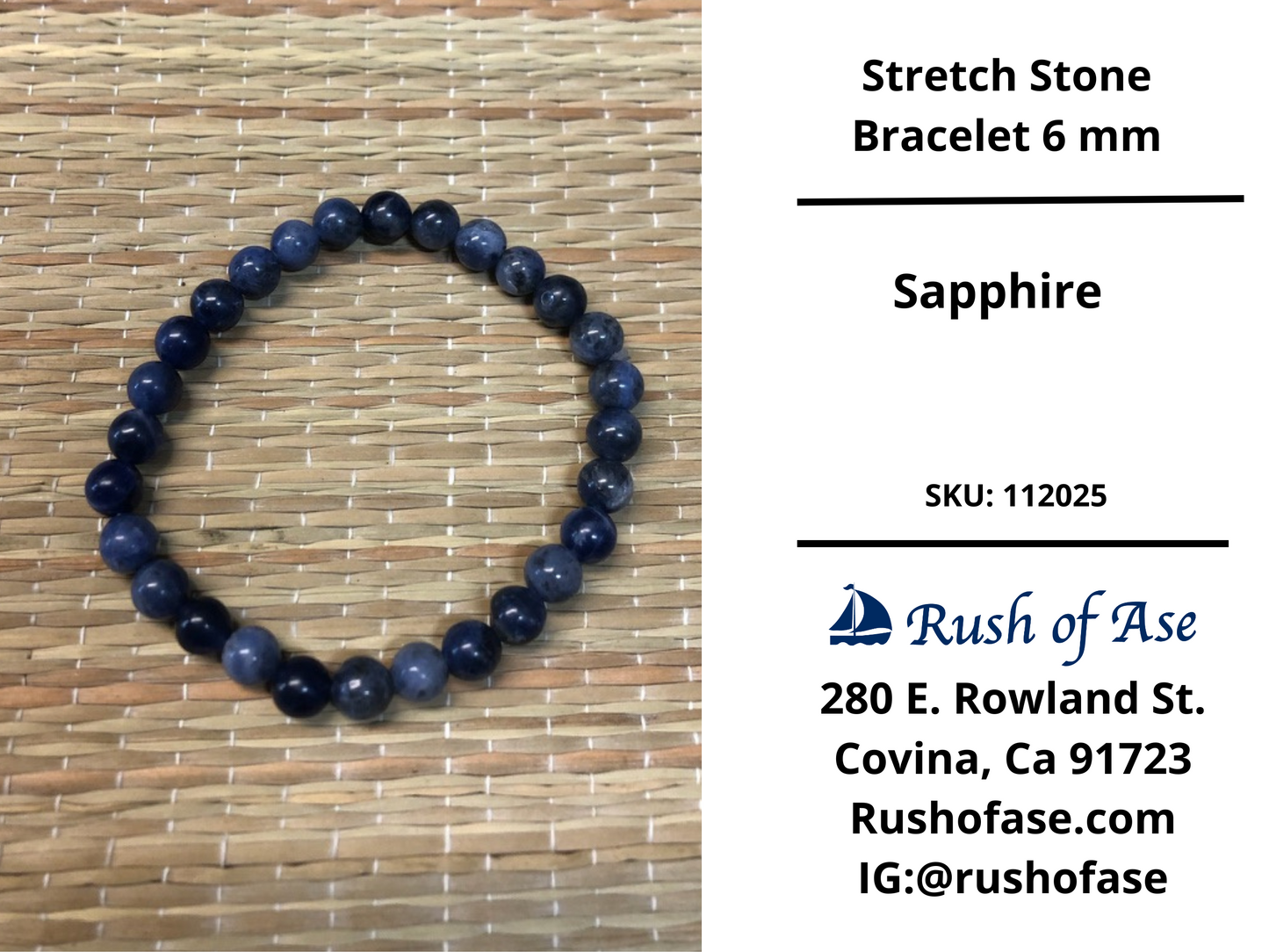Stone Bracelet 6mm | Stone Stretch Bracelet