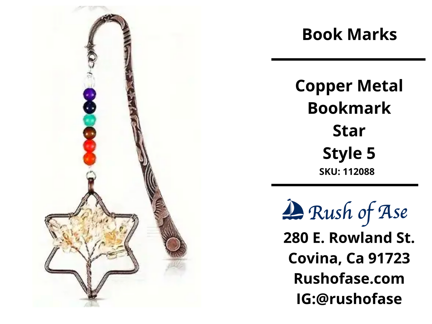 Bookmarks | Copper Metal Bookmarks