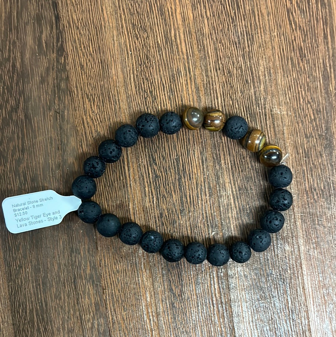 Stone Bracelet 8mm | Stretch Mix Stone Bracelet