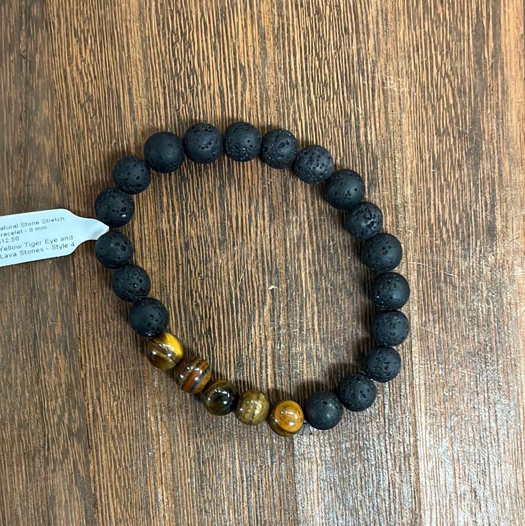 Stone Bracelet 8mm | Stretch Mix Stone Bracelet