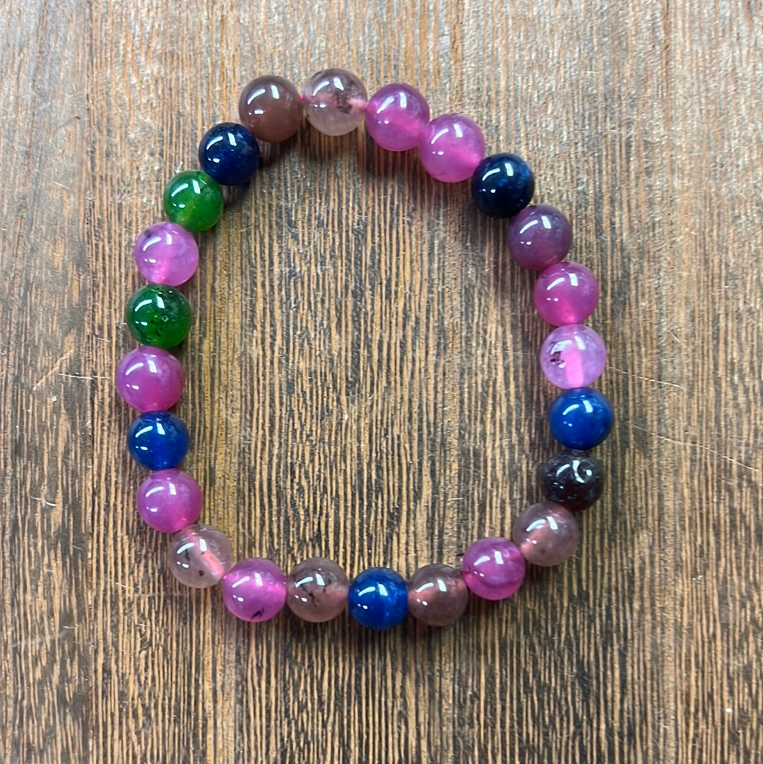 Stone Bracelet 8mm | Stretch Mix Stone Bracelet