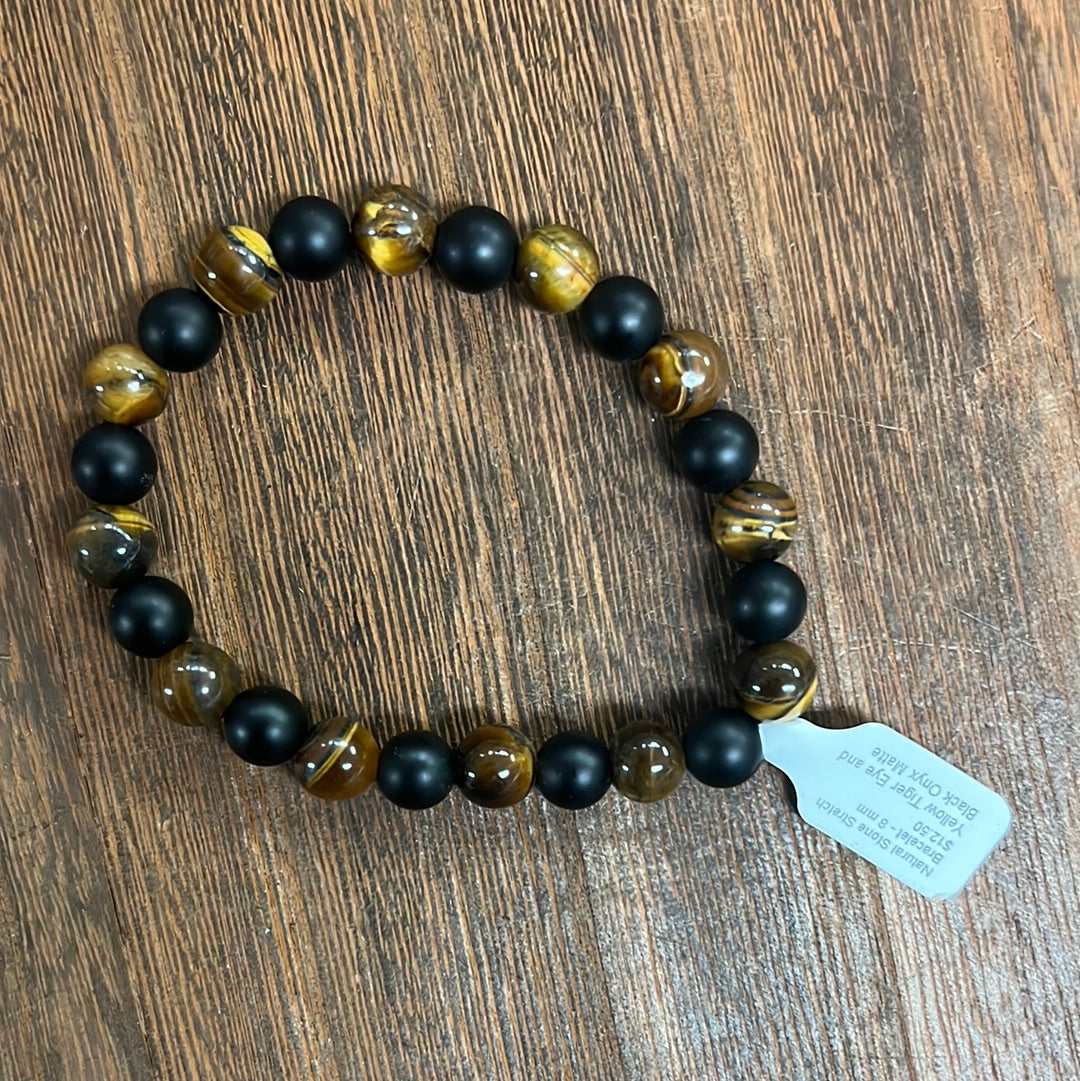 Stone Bracelet 8mm | Stretch Mix Stone Bracelet