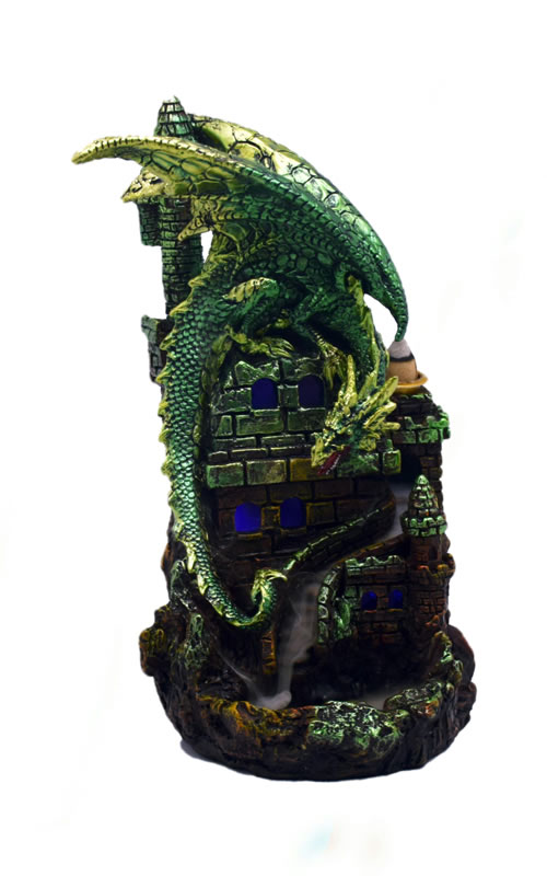 Incense Burner | Backflow Incense Burner | Green Dragon