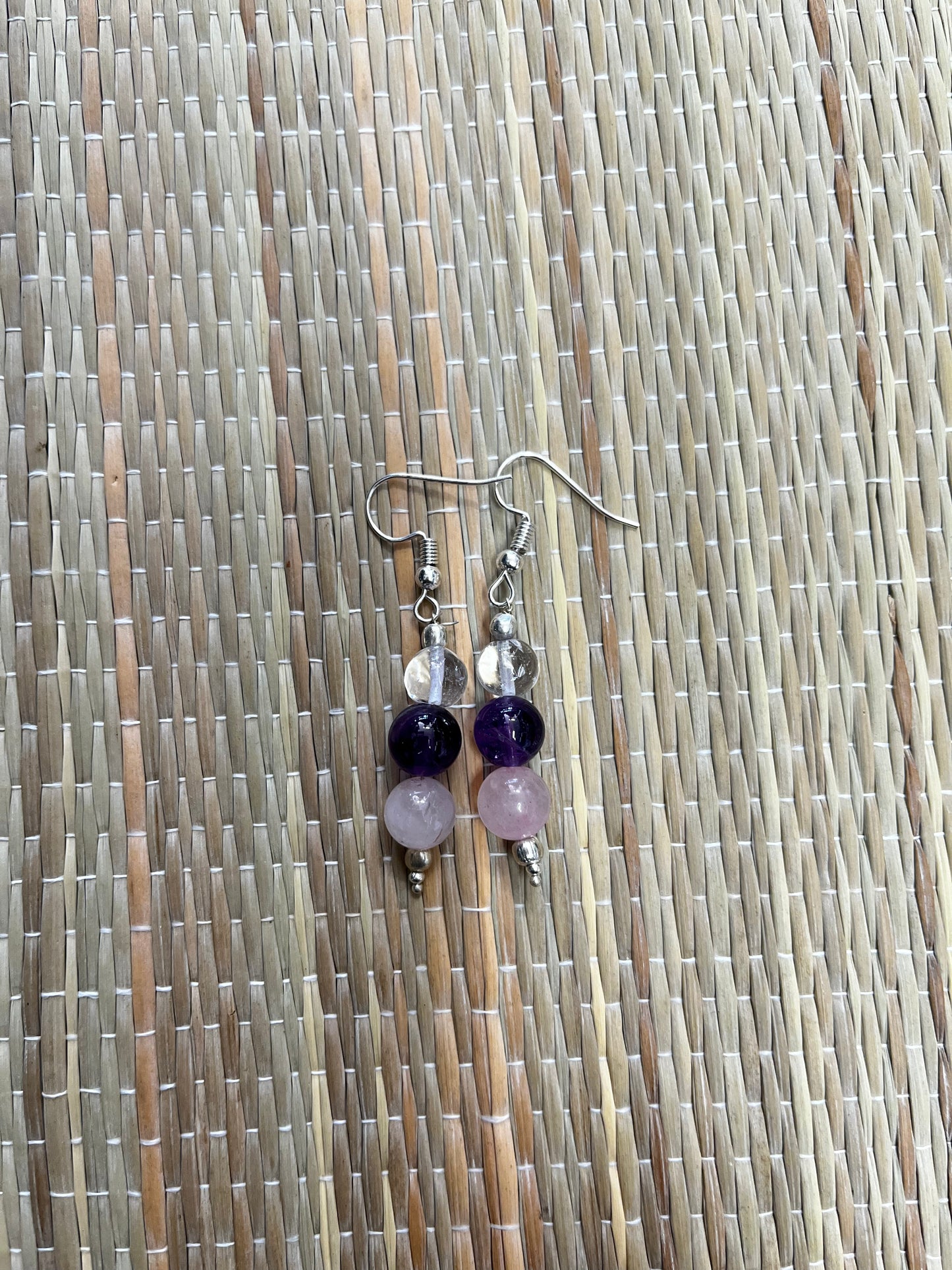 Earrings | Stone Earrings | 3 Stone Earrings | 8 mm