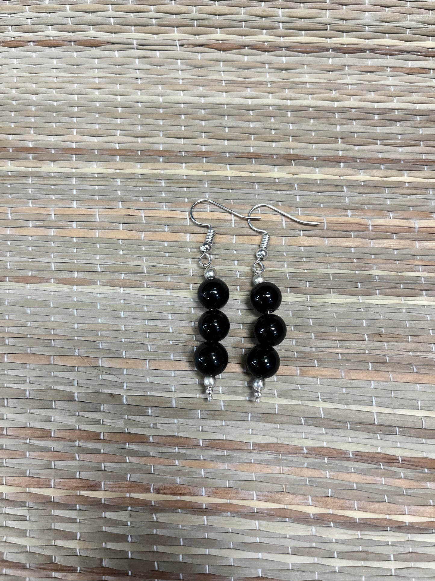 Earrings | Stone Earrings | 3 Stone Earrings | 8 mm