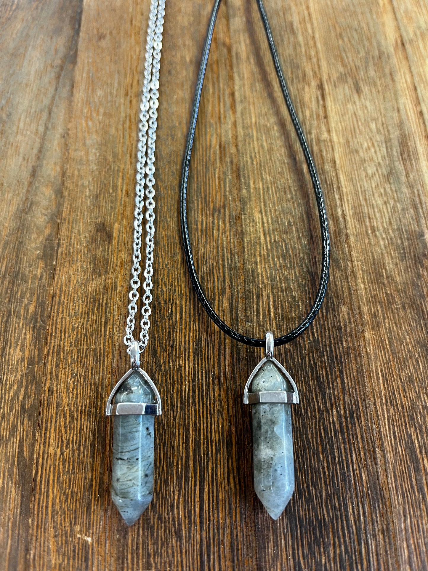 Stone Necklaces | Labradorite Hexagonal Pendant