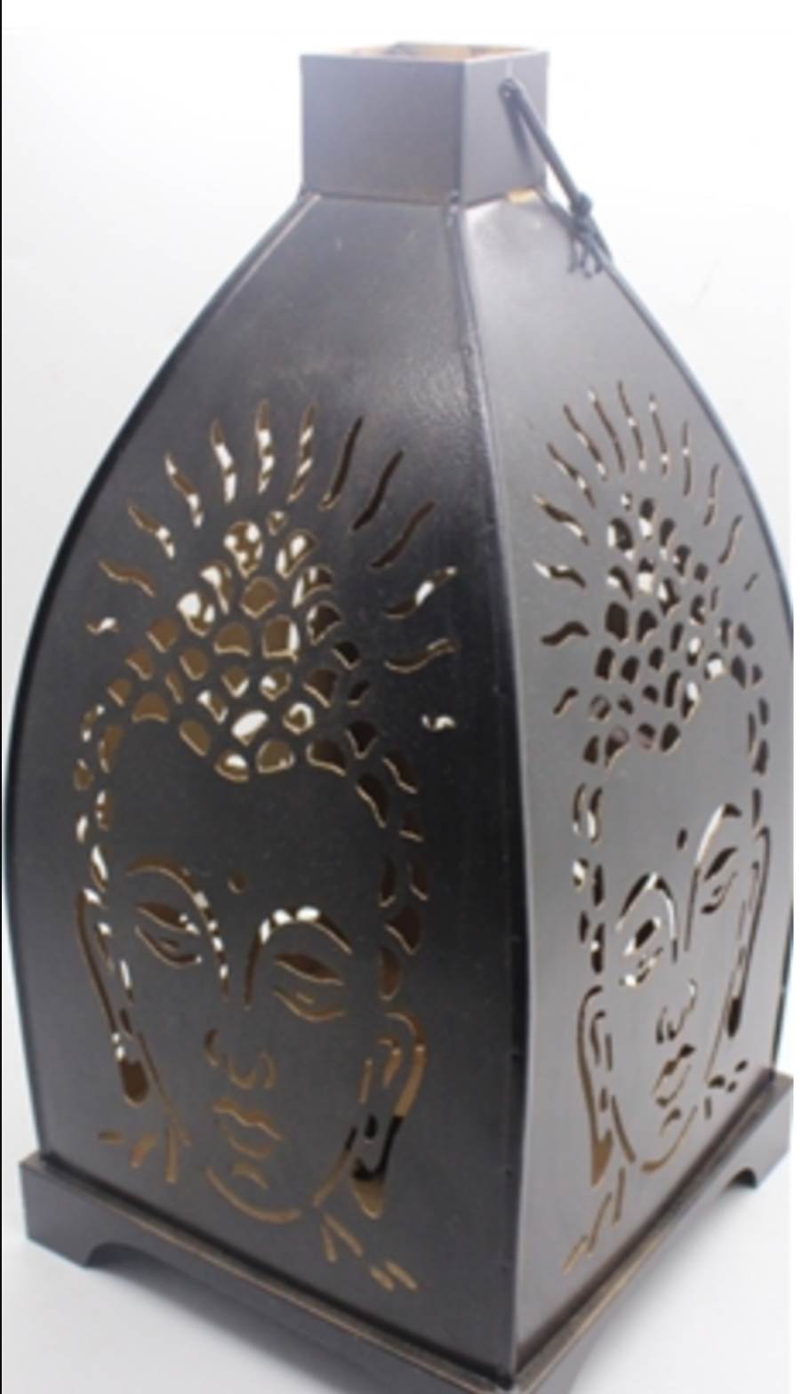 Black Iron Moroccan lantern – 14” tall