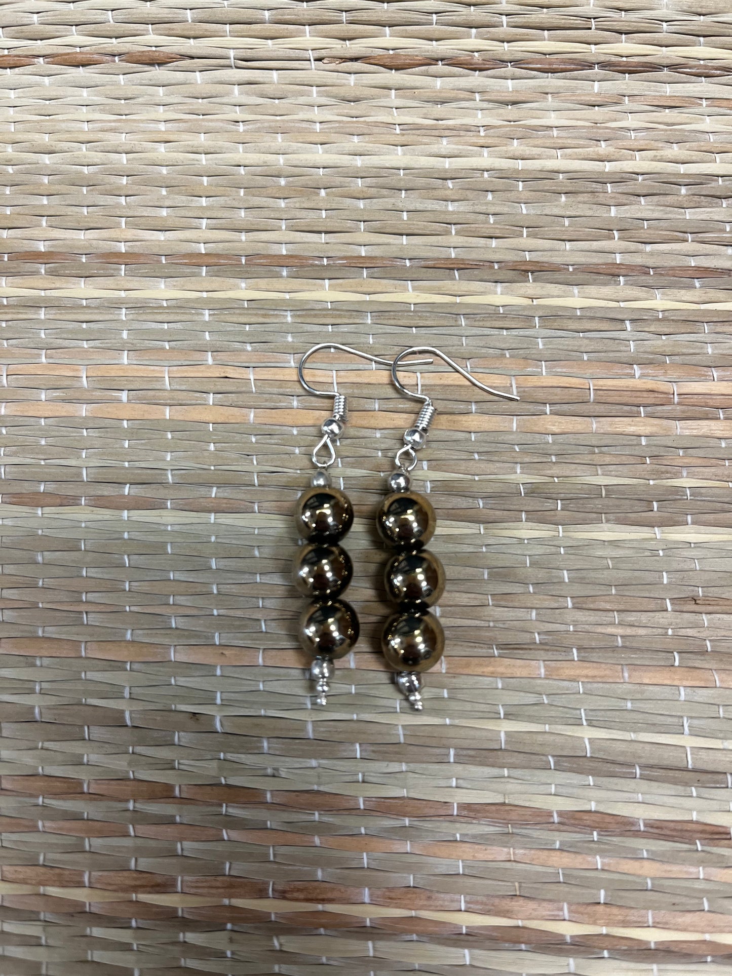 Earrings | Stone Earrings | 3 Stone Earrings | 8 mm