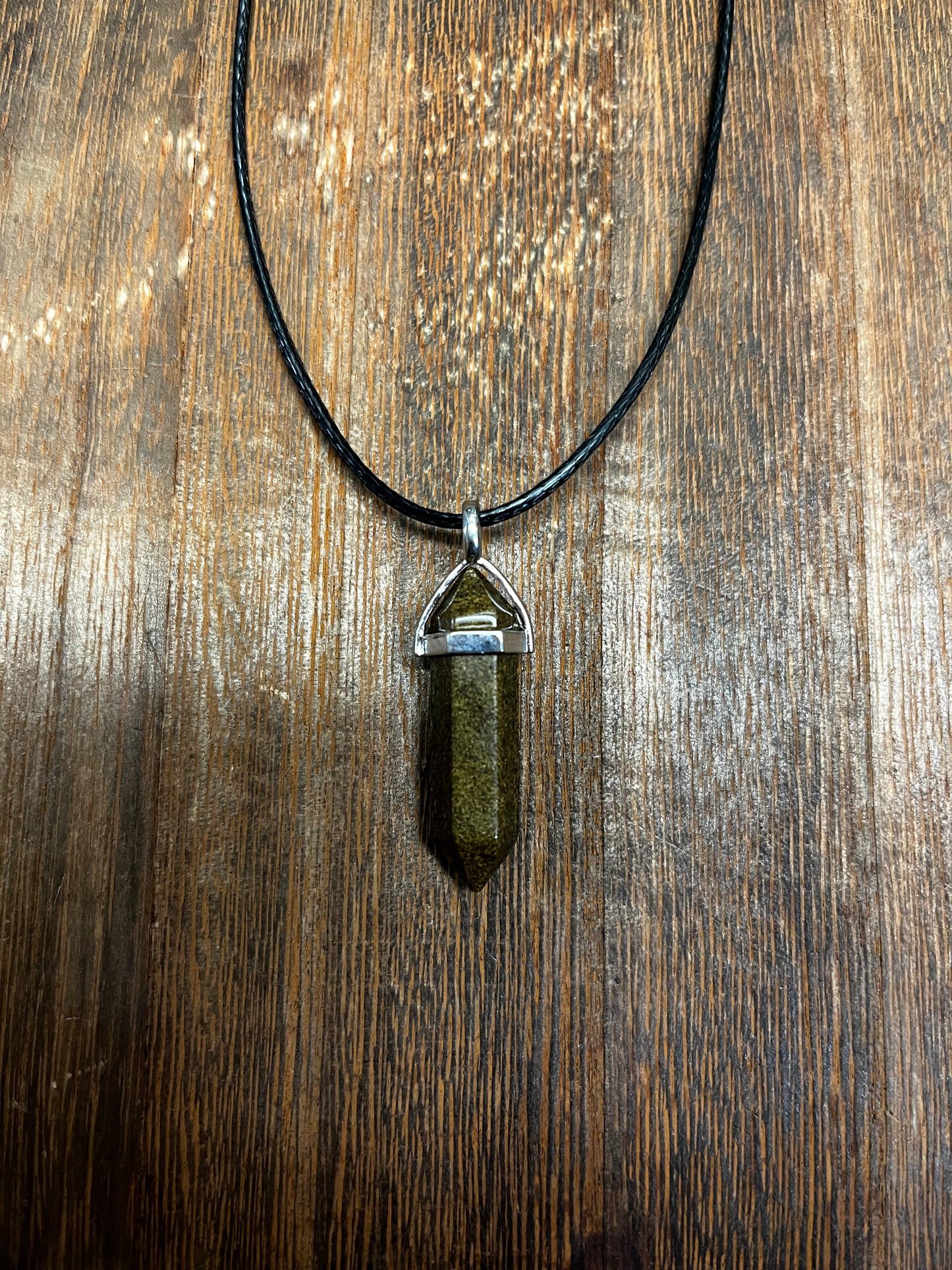 Stone Necklaces | Bronzite Hexagonal Pendant