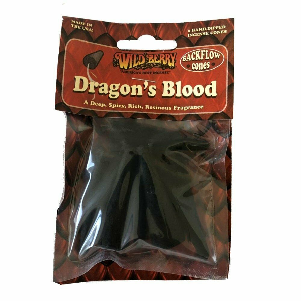 Incense Backflow Cones | Wild Berry Backflow Cones - 6 Pack