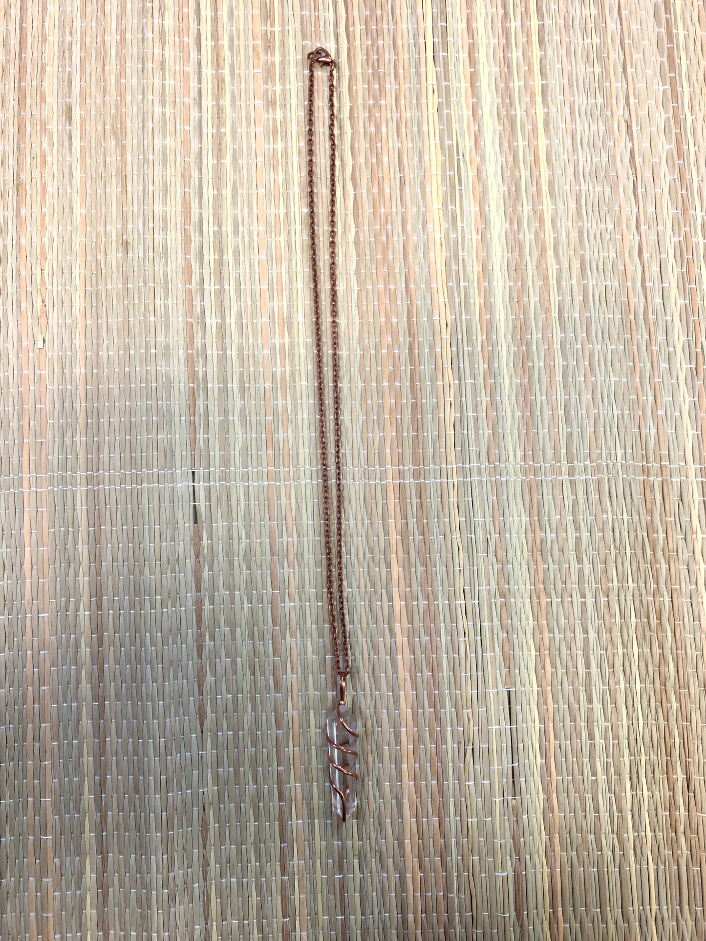 Stone Necklaces | Copper Wire Wrapped Stone Hexagon Necklace