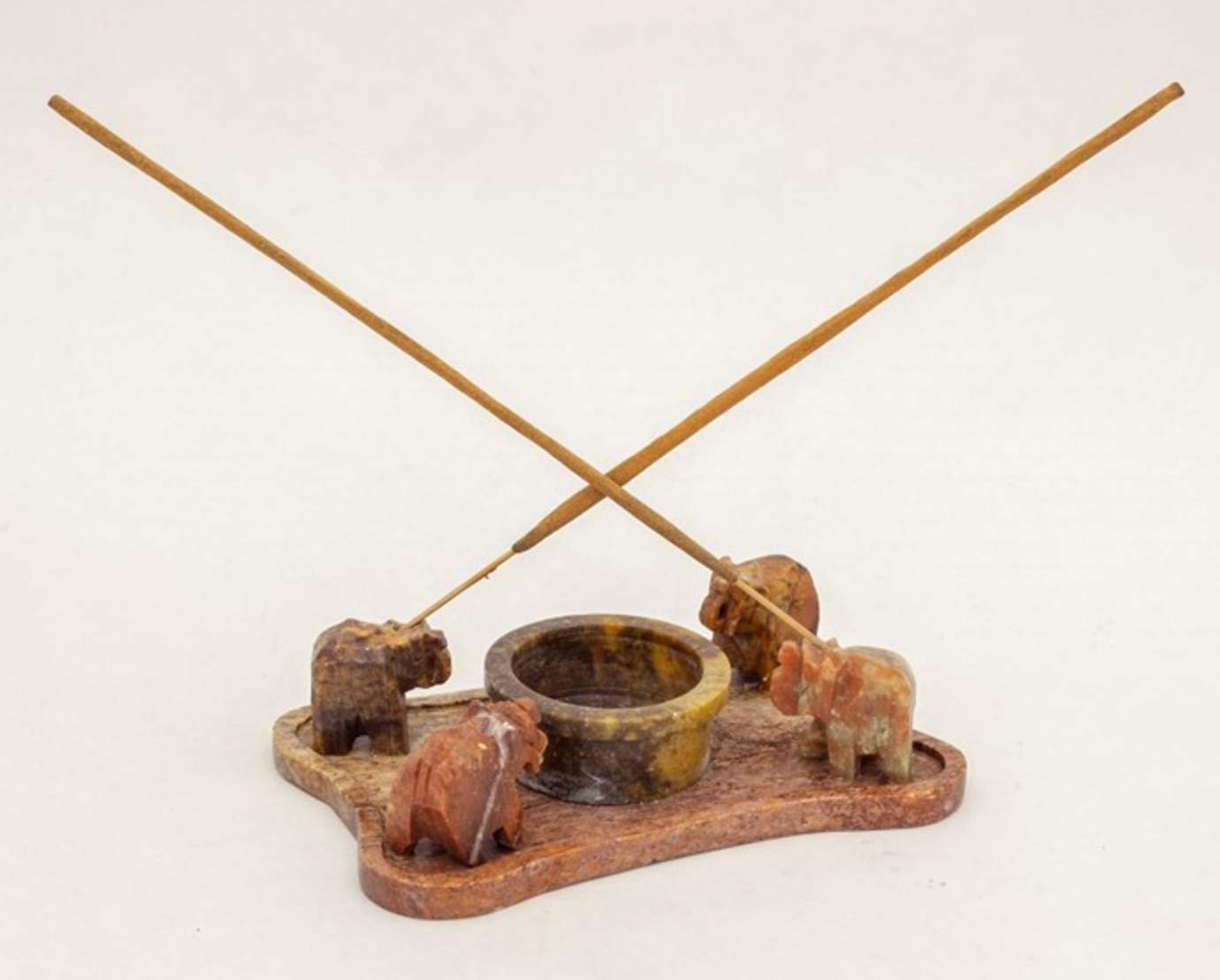 Incense Burner | Elephant Soapstone Incense and Cone Burner