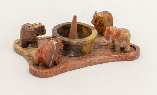 Incense Burner | Elephant Soapstone Incense and Cone Burner