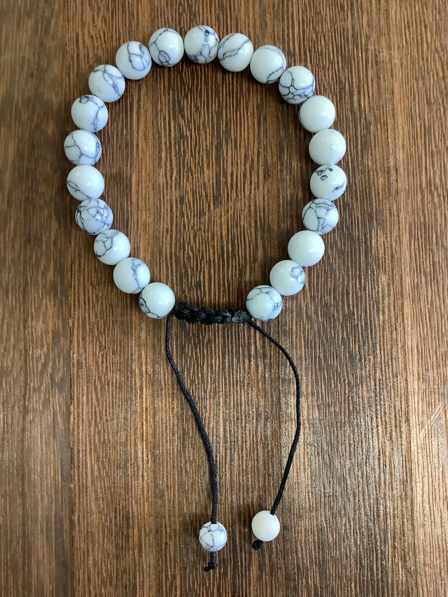 Stone Bracelet 8mm | Adjustable Stone Bracelet