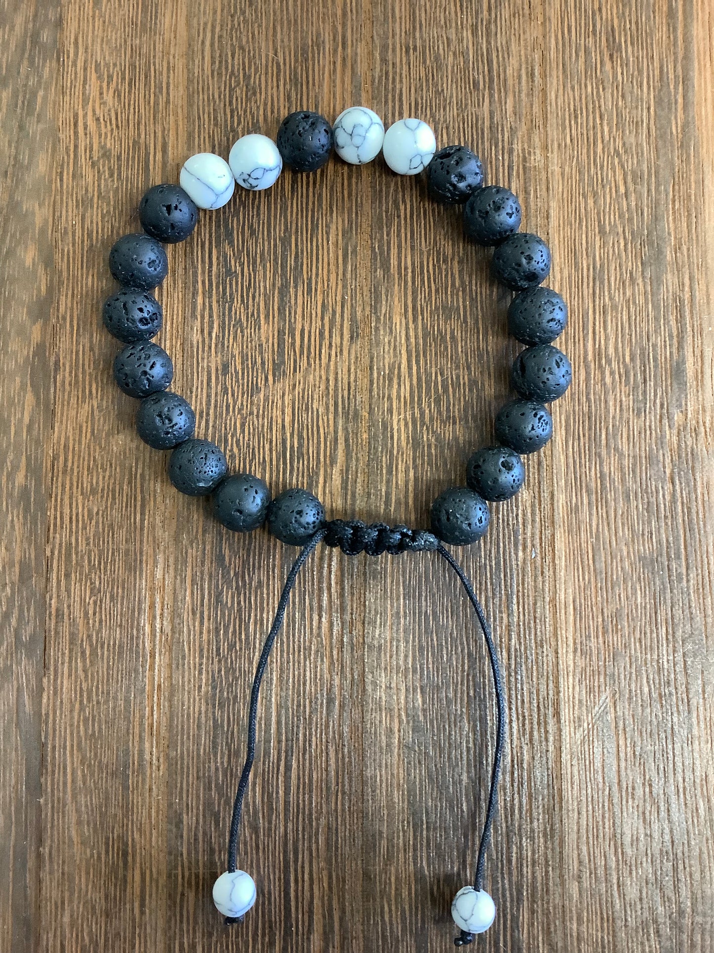 Stone Bracelet 8mm | Adjustable Stone Bracelet