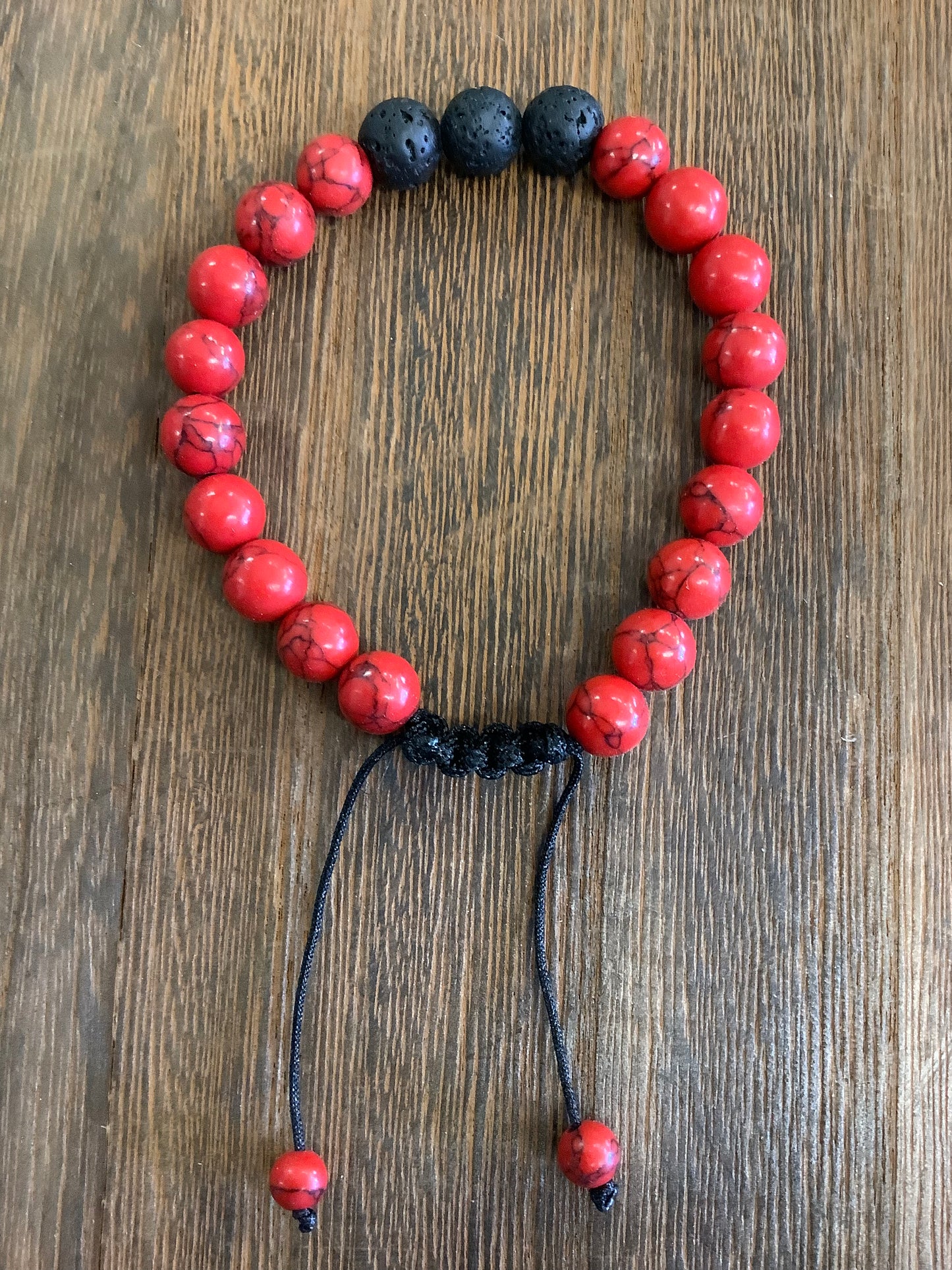 Stone Bracelet 8mm | Adjustable Stone Bracelet