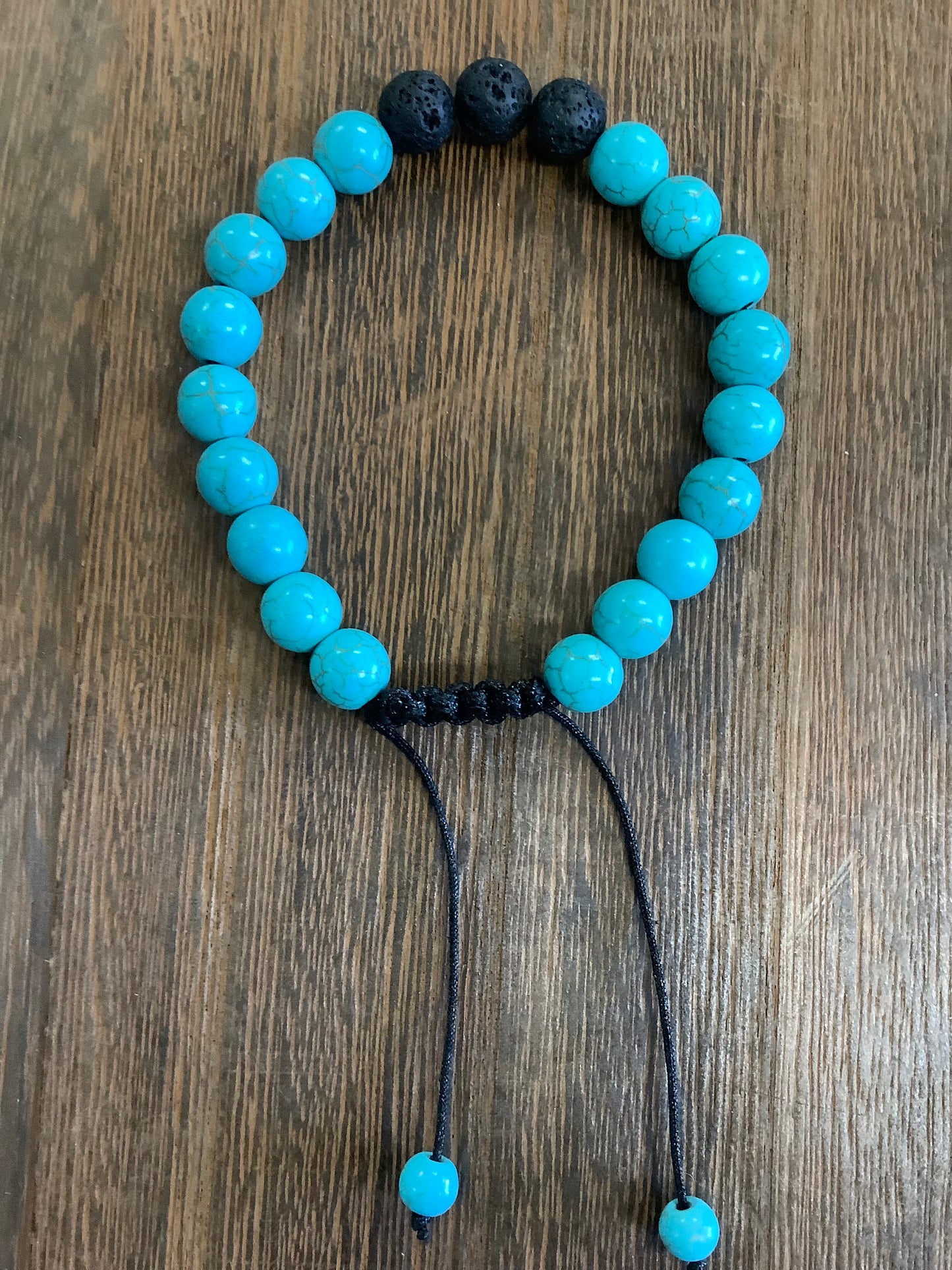 Stone Bracelet 8mm | Adjustable Stone Bracelet