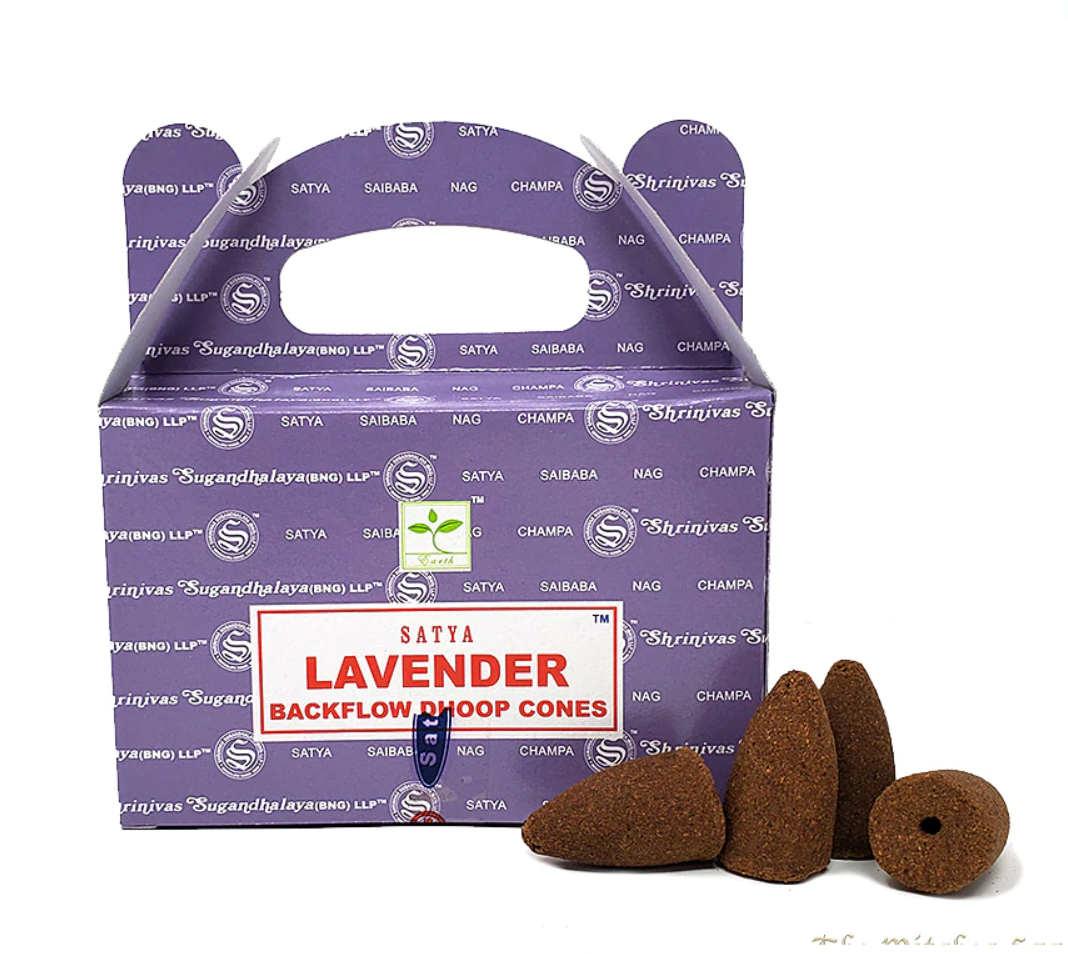Incense Backflow Cones | Satya Backflow Cones - 24 Pack