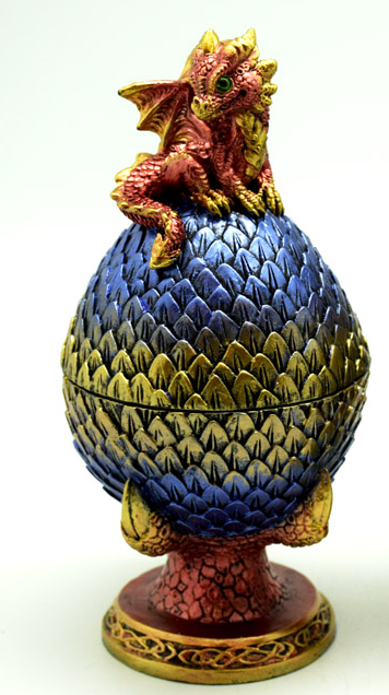 Red Dragon Egg Trinket Box
