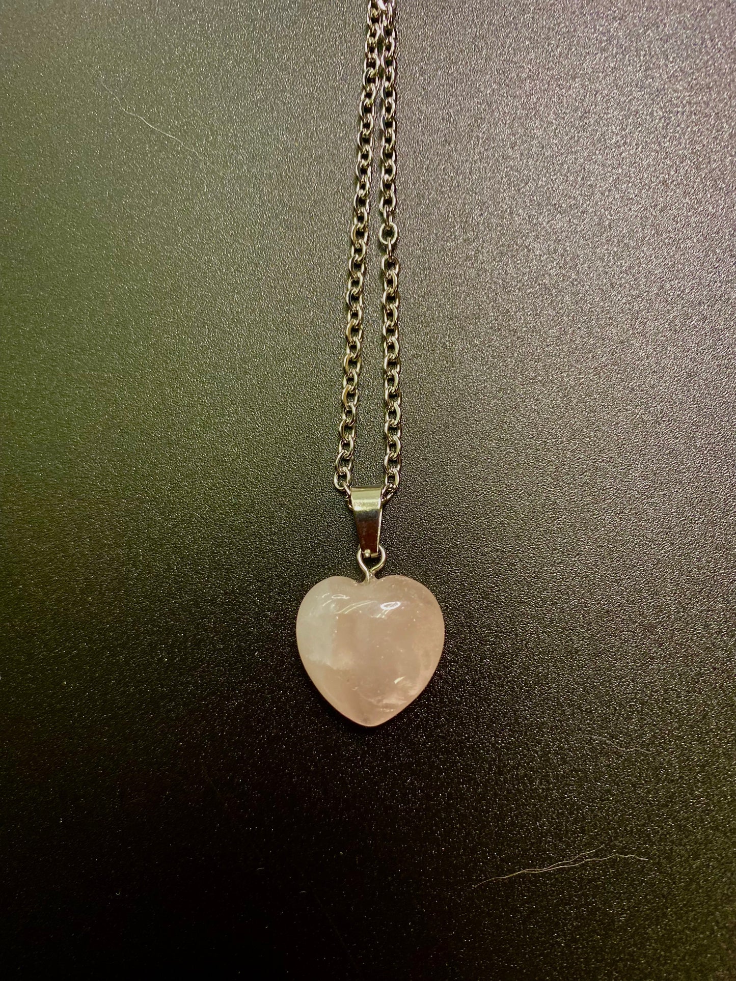 Stone Necklaces | Heart Rose Quartz Necklace