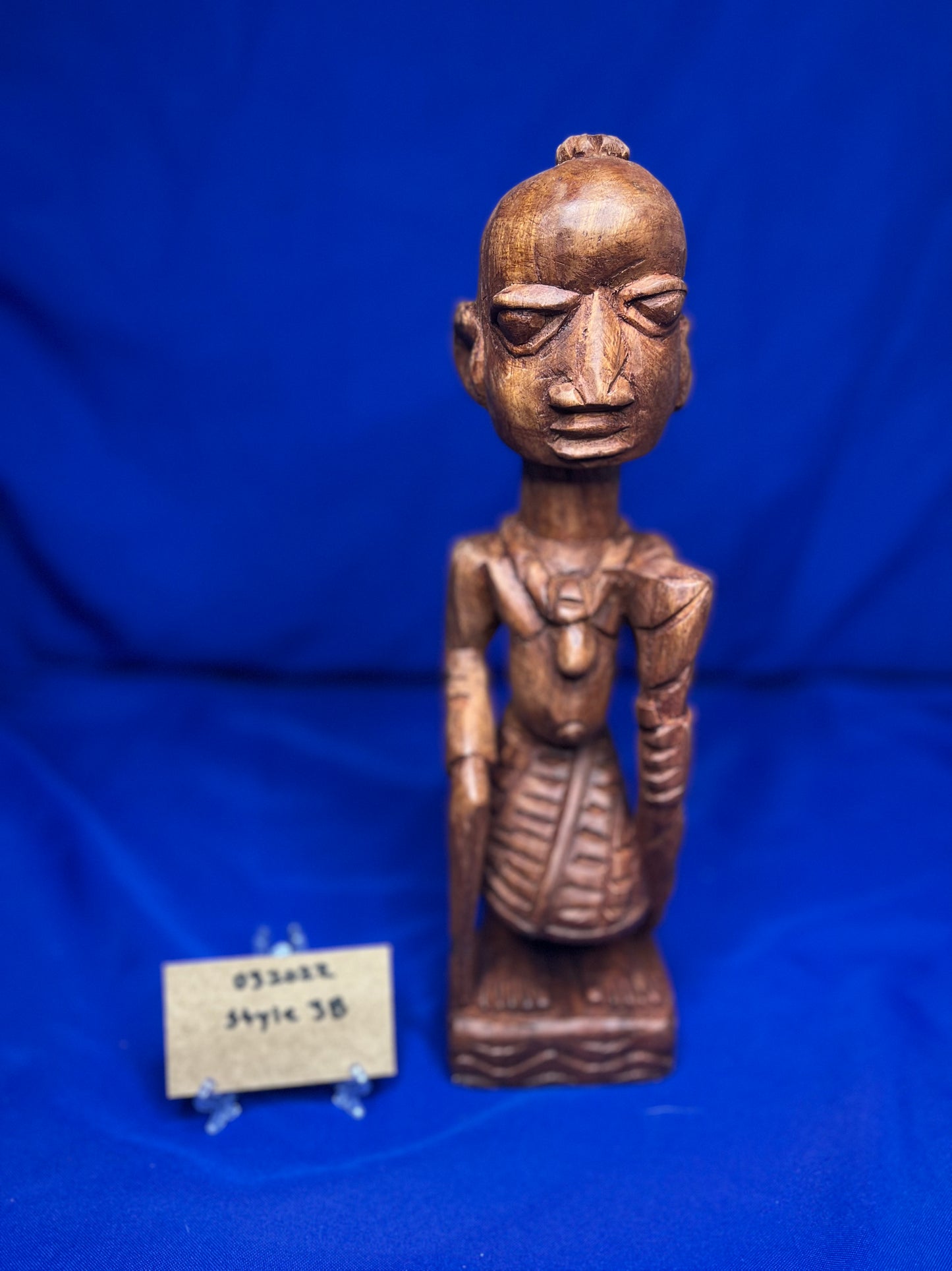 Orisa Statues | Esu Onikondo & Esu Onífèrè Wood Brown Statues