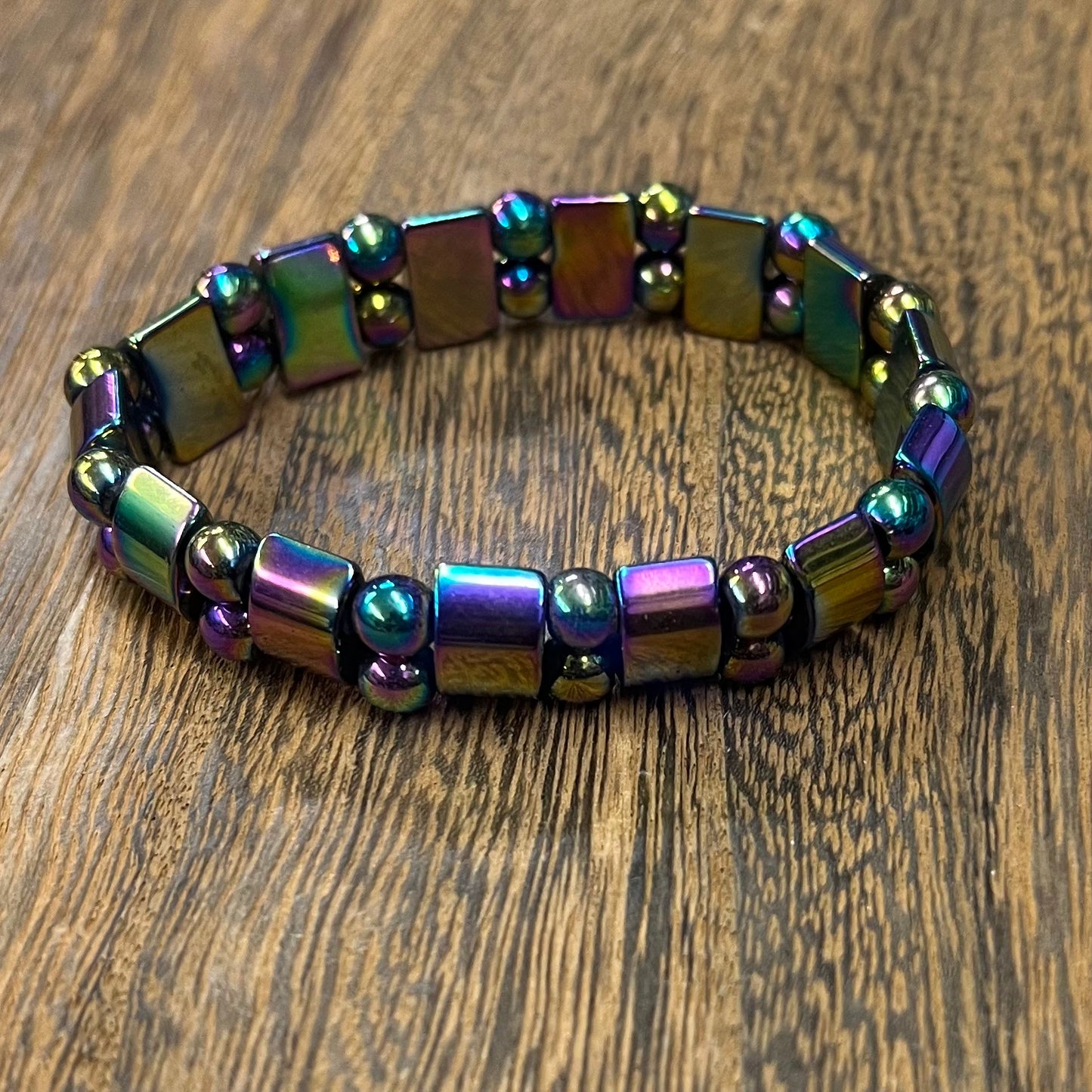 Stone Bracelet 8 mm | Magnetic Hematite Bracelet