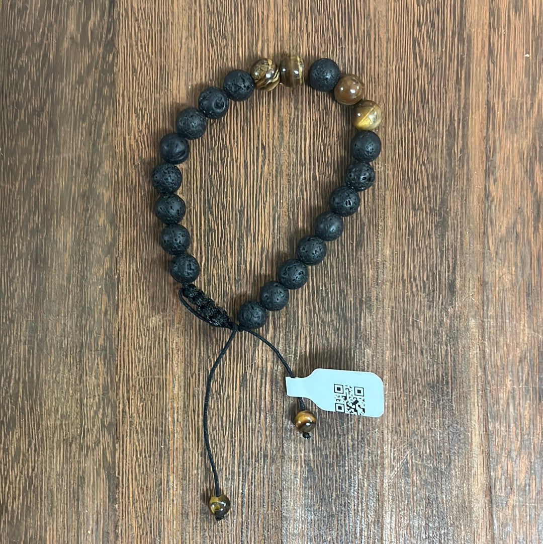 Stone Bracelet 8mm | Adjustable Stone Bracelet