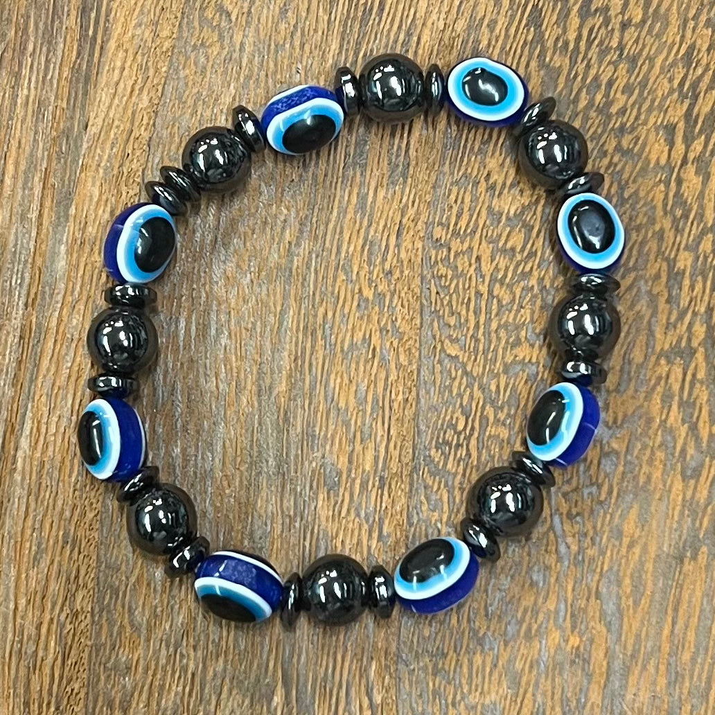 Stone Bracelet 8 mm | Magnetic Hematite Bracelet
