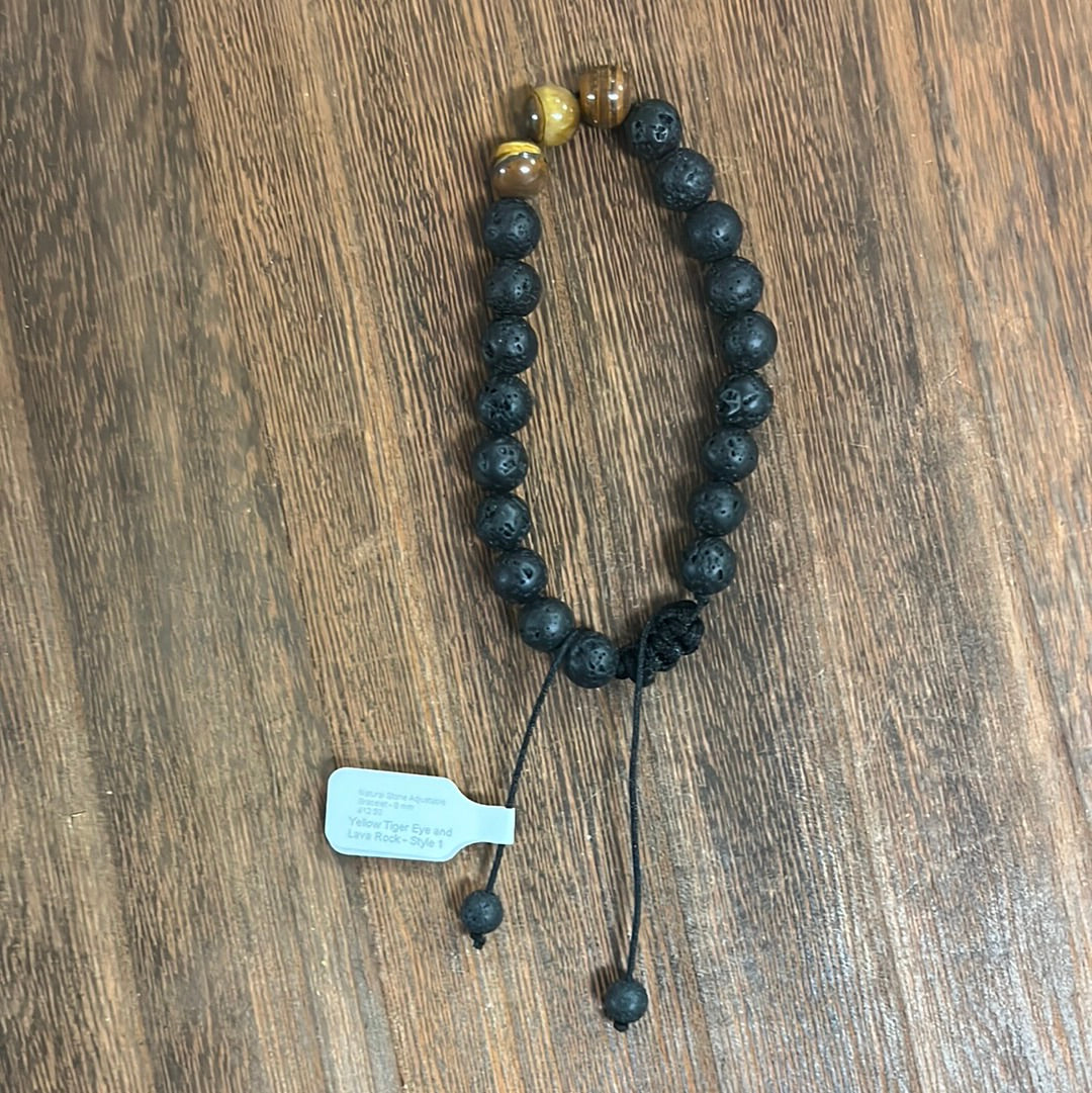Stone Bracelet 8mm | Adjustable Stone Bracelet