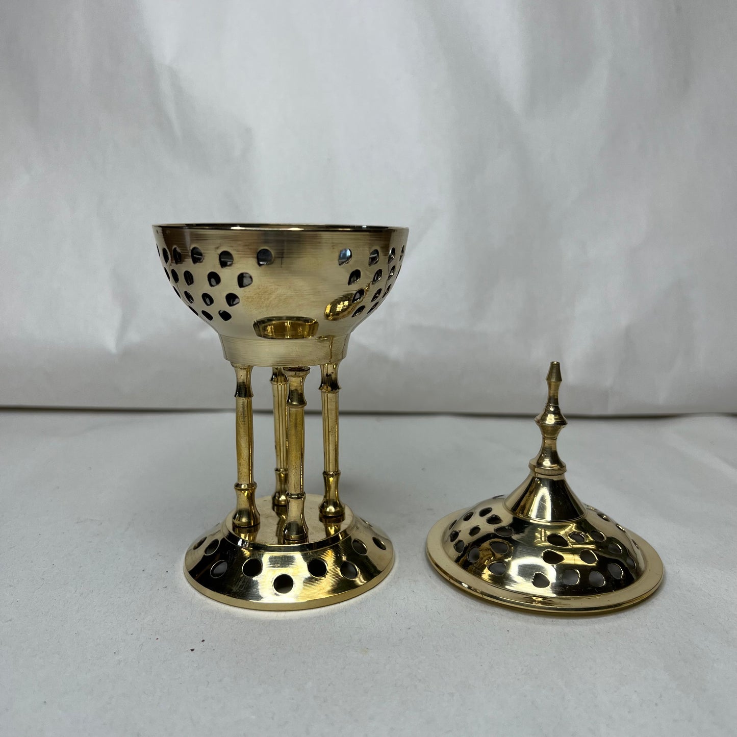 Incense Burner | Brass Greek Pedestal Burner