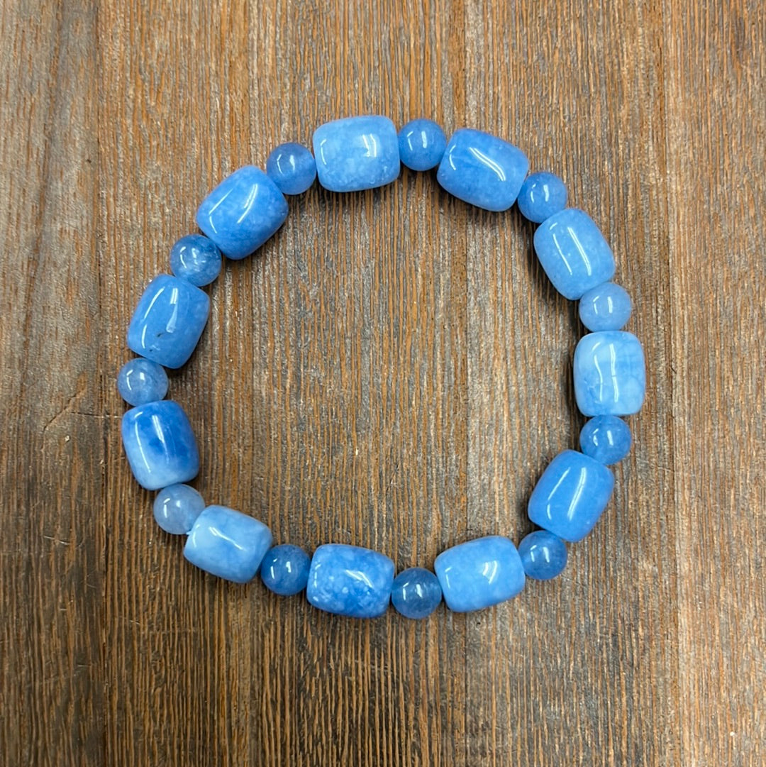 Stone Bracelet | Stone Stretch Bracelet - Mixed 6mm & 10mm