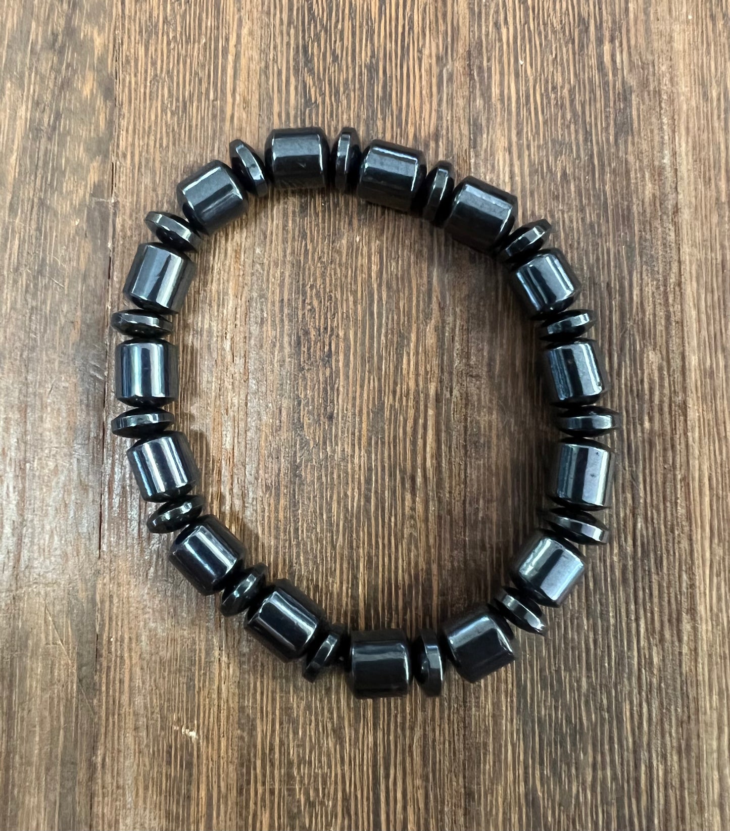 Stone Bracelet 8 mm | Magnetic Hematite Bracelet