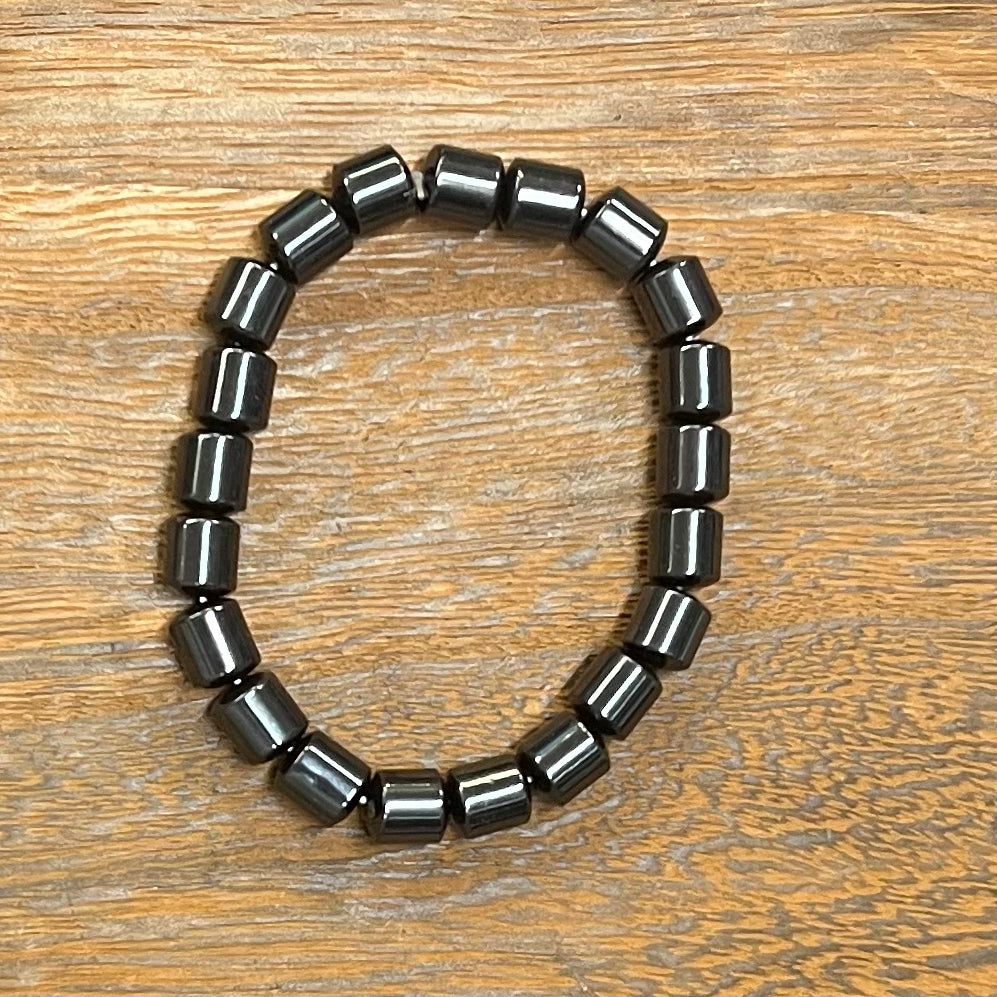 Stone Bracelet 8 mm | Magnetic Hematite Bracelet