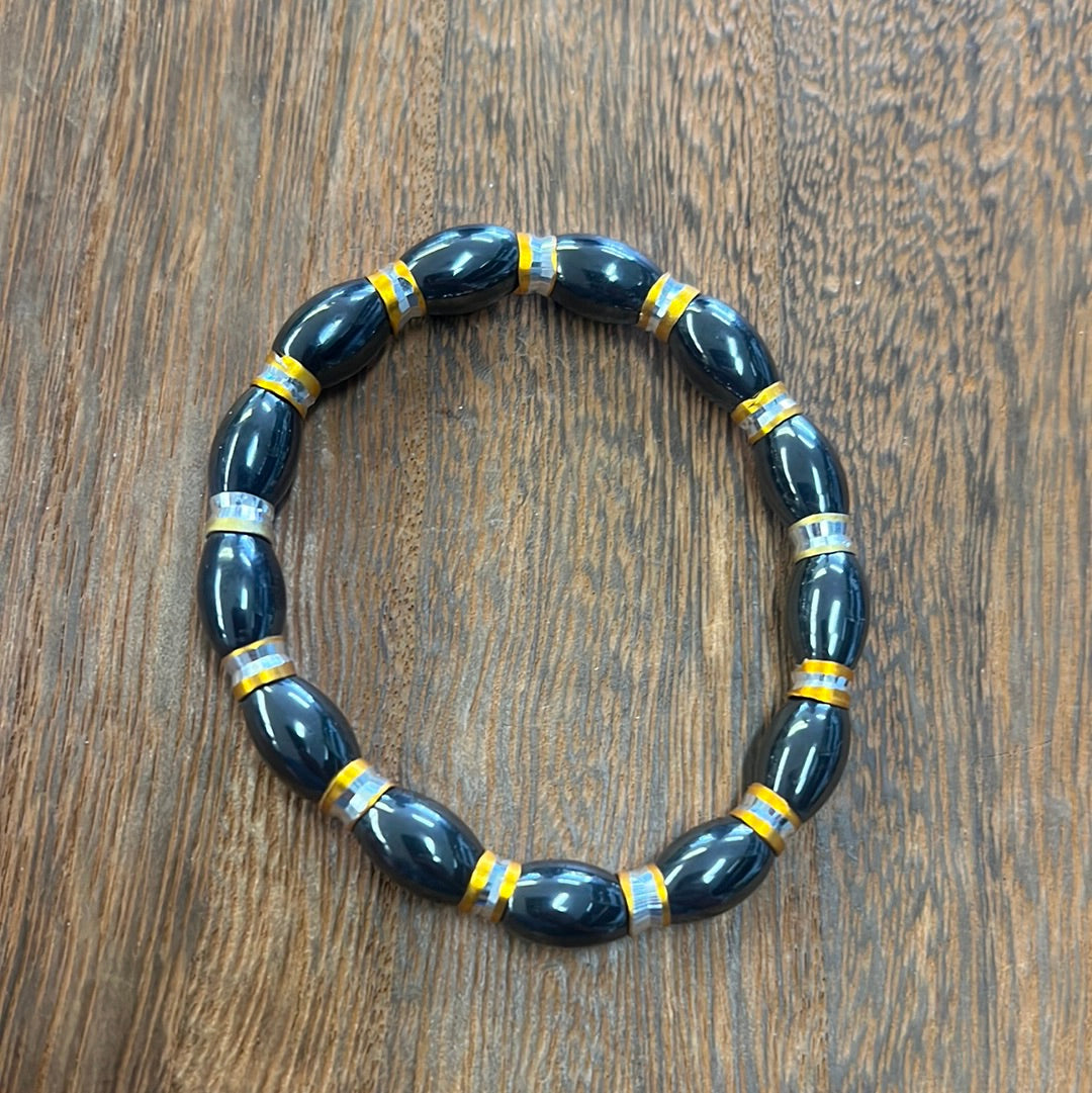 Stone Bracelet 8 mm | Magnetic Hematite Bracelet